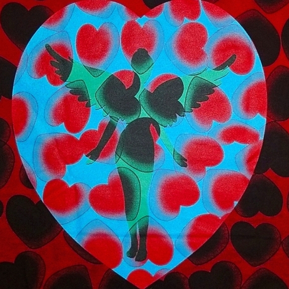 Nirvana Heart Shaped Box Red Dye Band Shirt - Picture 4 of 5